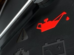 Check Oil Dashboard Light red sign
