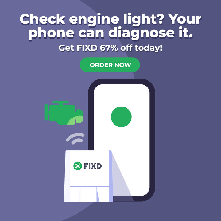 Banner showing FIXD sensor's discount offer