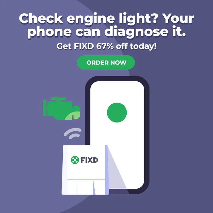 Banner showing FIXD sensor's discount offer