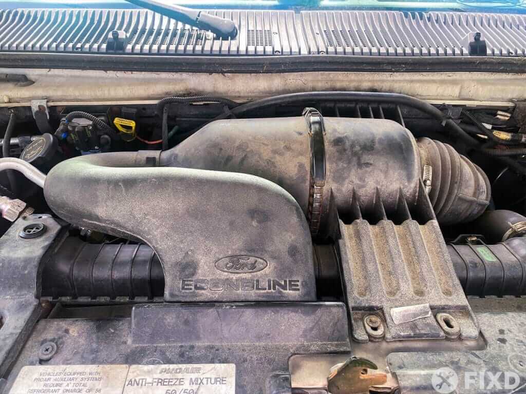 Ford E250 air intake system