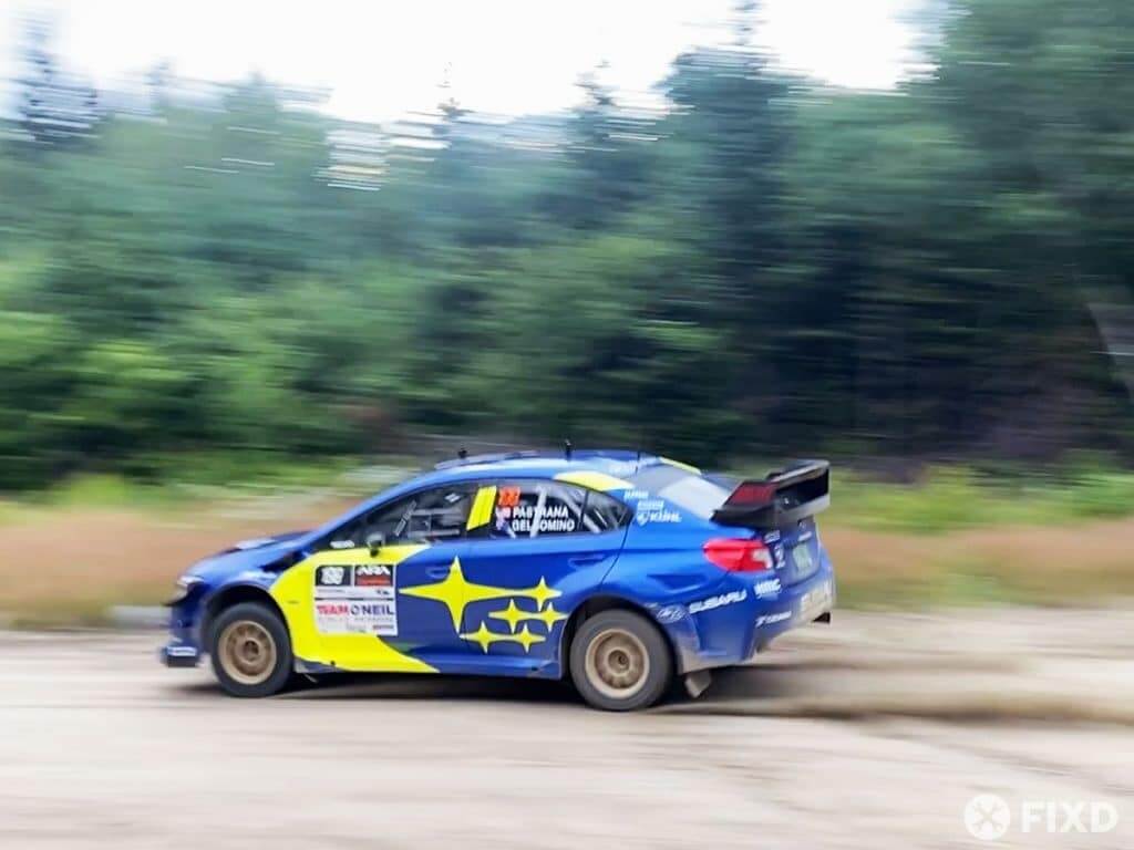 Travis Pastrana at the New England Forest Rally