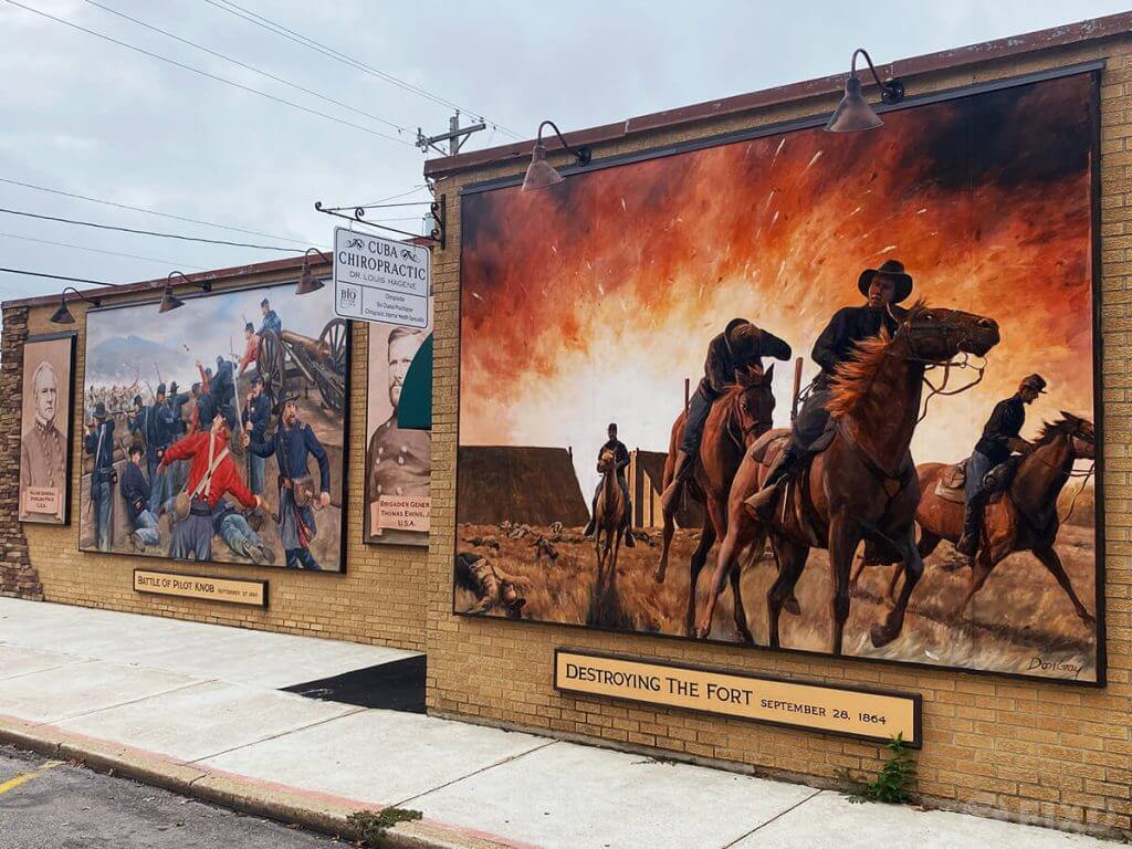 Civil War murals in Cuba, Missouri