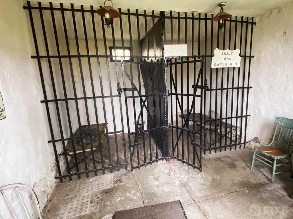 Inside the two-cell jail