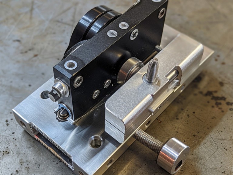 up close ai photo of a Blend door actuator