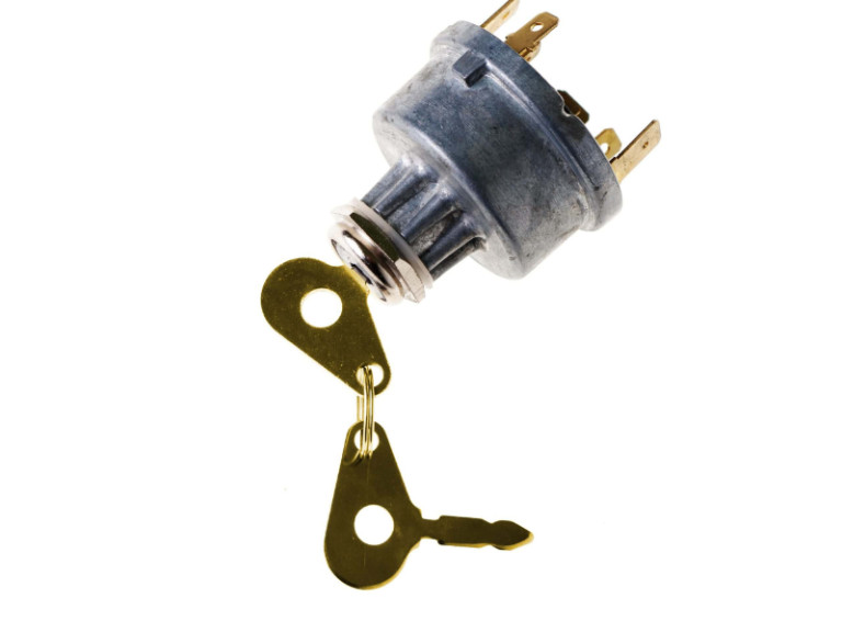 Ignition switch isolated on white background