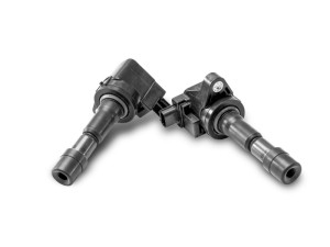 Ignition coil of Gasoline engine in white background