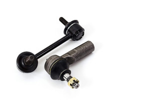 Tie rod end on a white background isolated. Auto Parts. Spare parts.