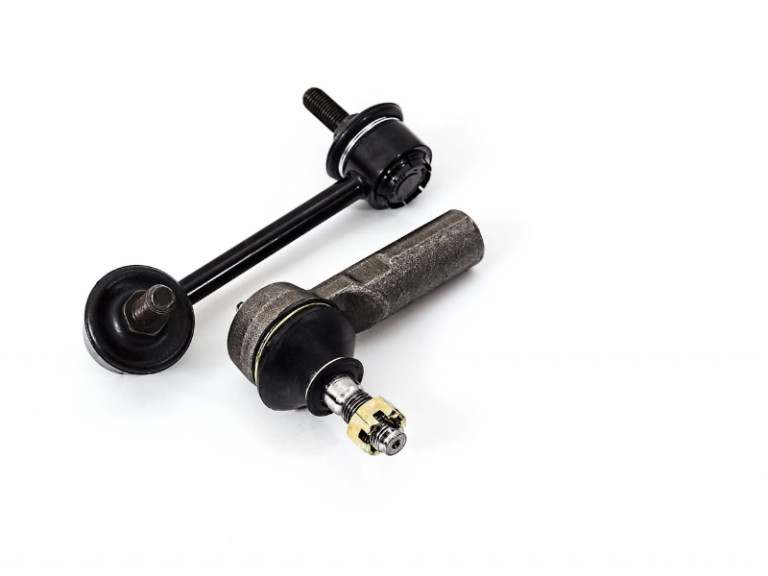 Tie rod end on a white background isolated. Auto Parts. Spare parts.