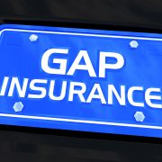 Gap Insurance Car License Plate Policy Coverage Loan Loss Balance 3d Illustration