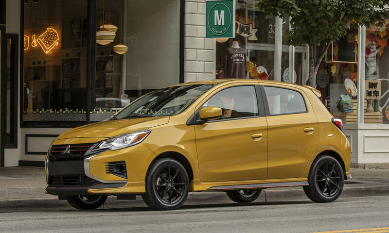 The 2022 Mitsubishi Mirage is the most fuel-efficient non-hybrid cars for 2022.