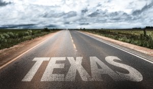Texas road sign