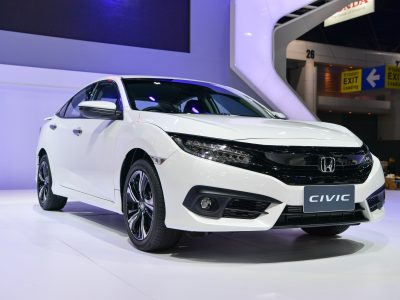 White Honda Civic Car