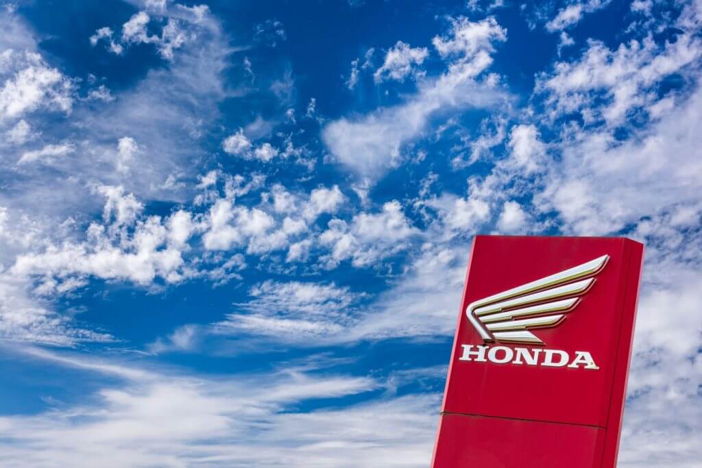 Blue Skyline with Honda Sign