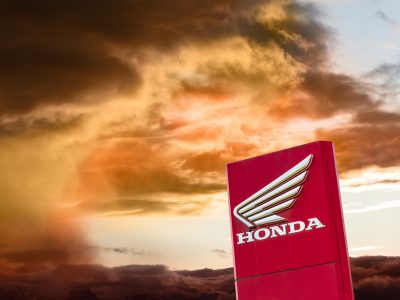 Skyline with Honda Brand Sign