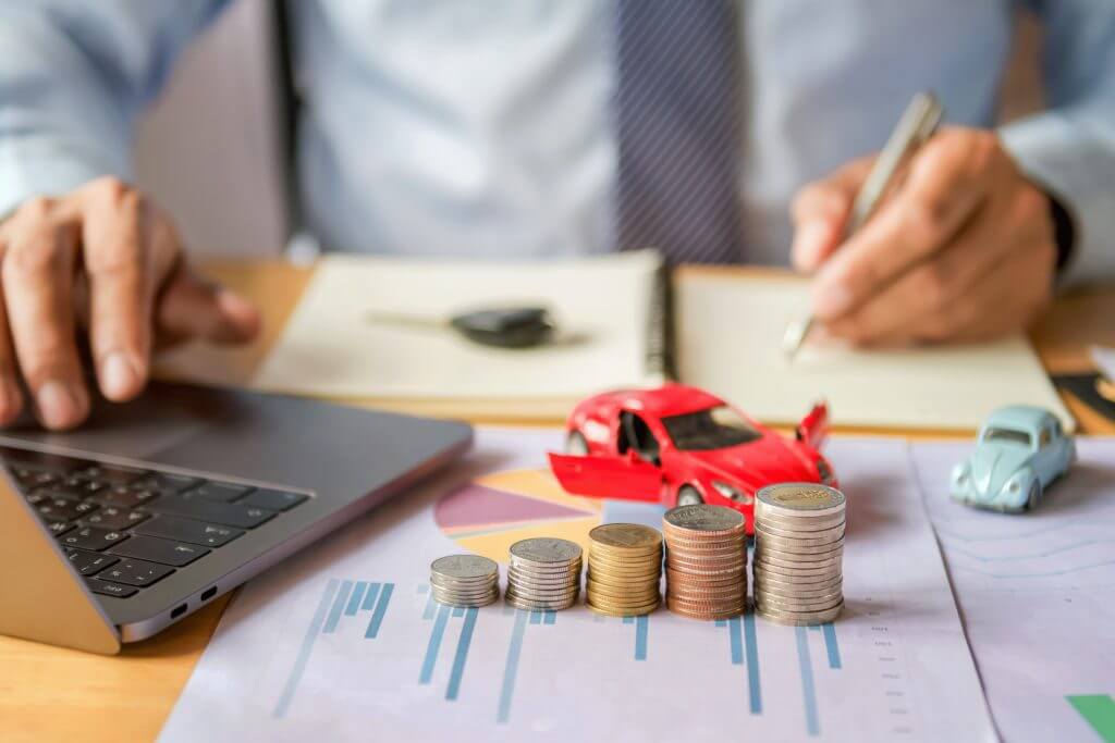 car insurance and financing concept