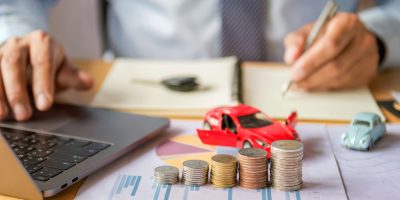 car insurance and financing concept
