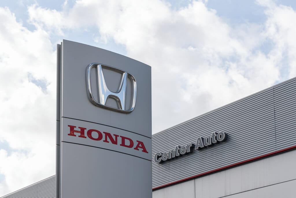 VALENCIA, SPAIN - JANUARY 13, 2022: Honda is a Japanese multinational conglomerate manufacturer of automobiles