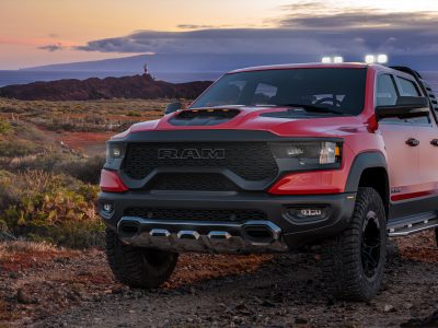 2021 Ram 1500 TRX, Off-Road Pickup Truck with a beautiful landscape