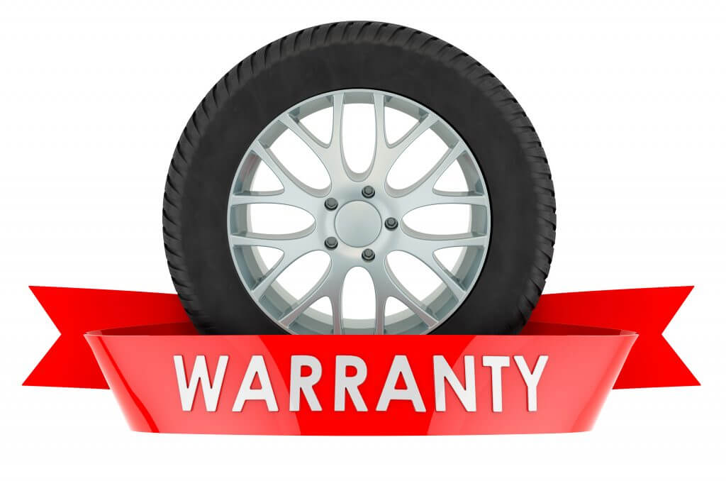 Car wheel warranty service concept. 3D rendering isolated on white background