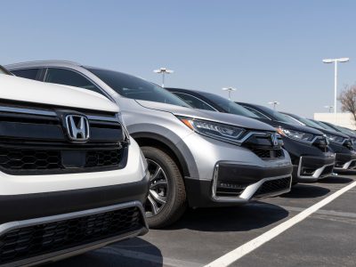 Lafayette - Circa April 2021: Honda Motor Co. automobile and SUV dealership. Honda engineers among the most reliable cars in the world.