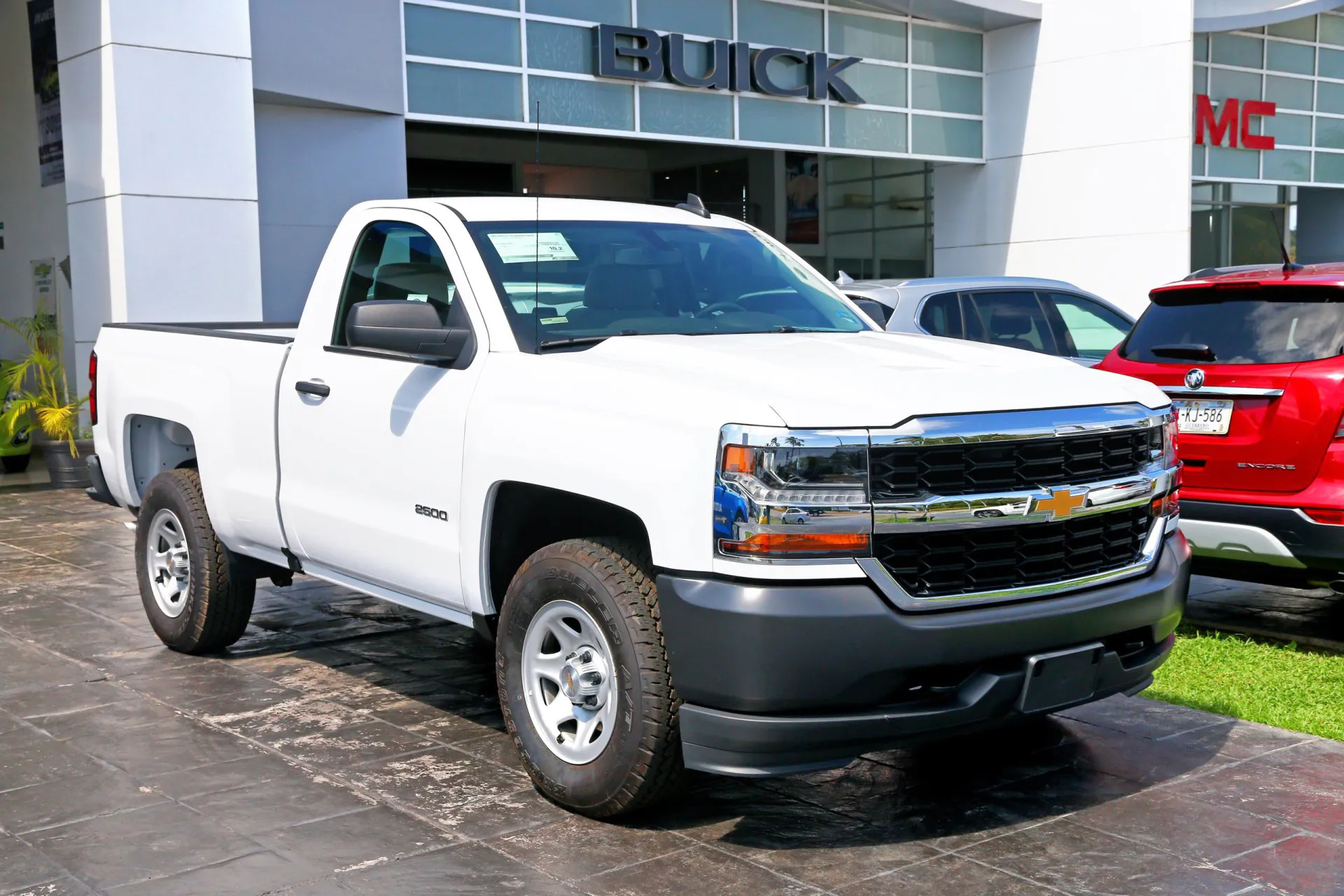 2017 Chevrolet Silverado 2500 in the city street.