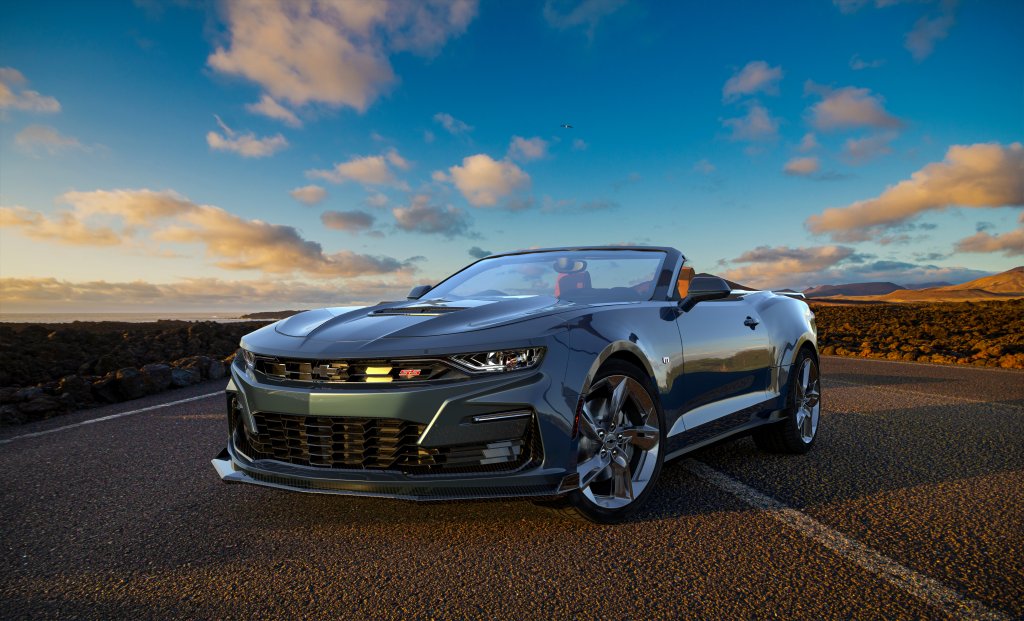 Chevrolet Camaro convertible on a scenic road