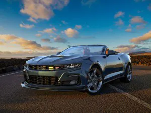 Chevrolet Camaro convertible on a scenic road