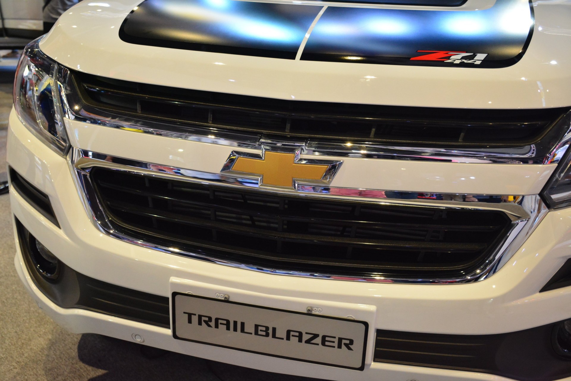Up-close photo of Front grille of Chevrolet Trailblazer