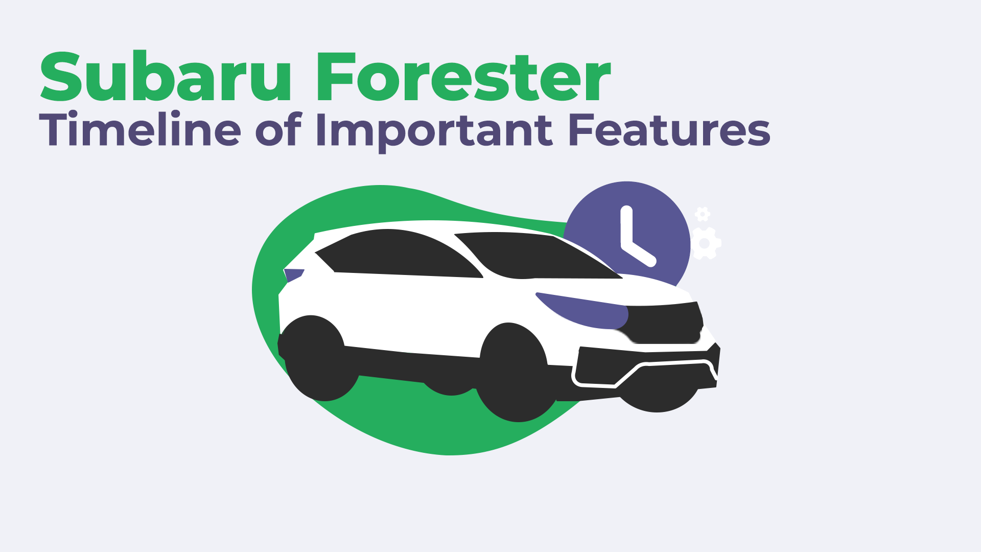 Subaru Forester Timeline of Important Features
