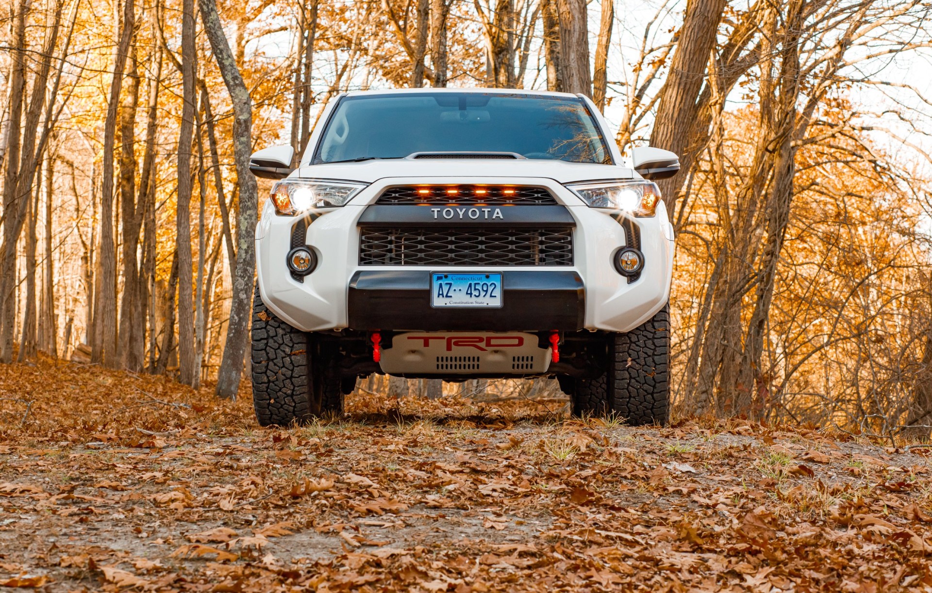 2020 Toyota 4Runner TRD Pro SUV off road on dirt trail