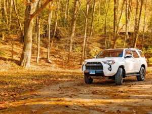 Toyota 4Runner TRD Pro SUV off road on dirt trail