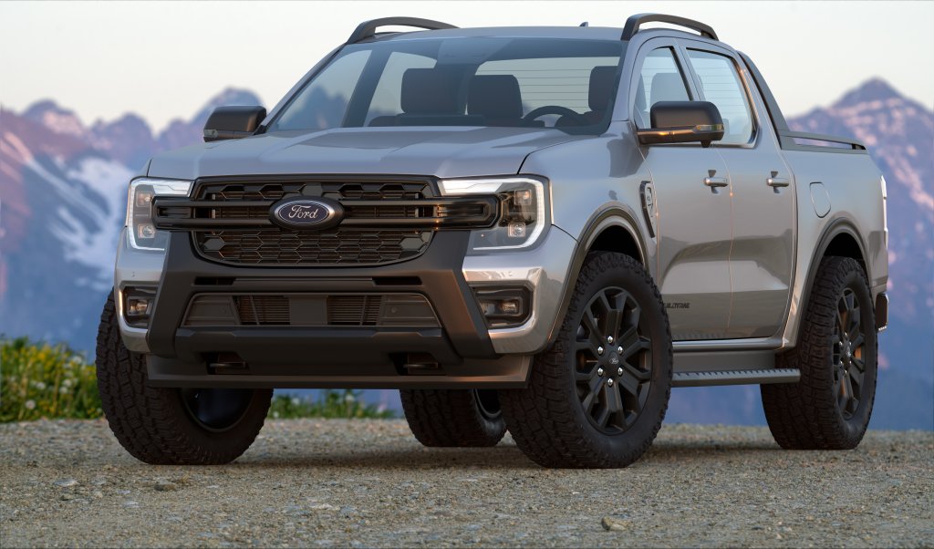 The all-new Ford Ranger - a reliable pick-up truck parked for display