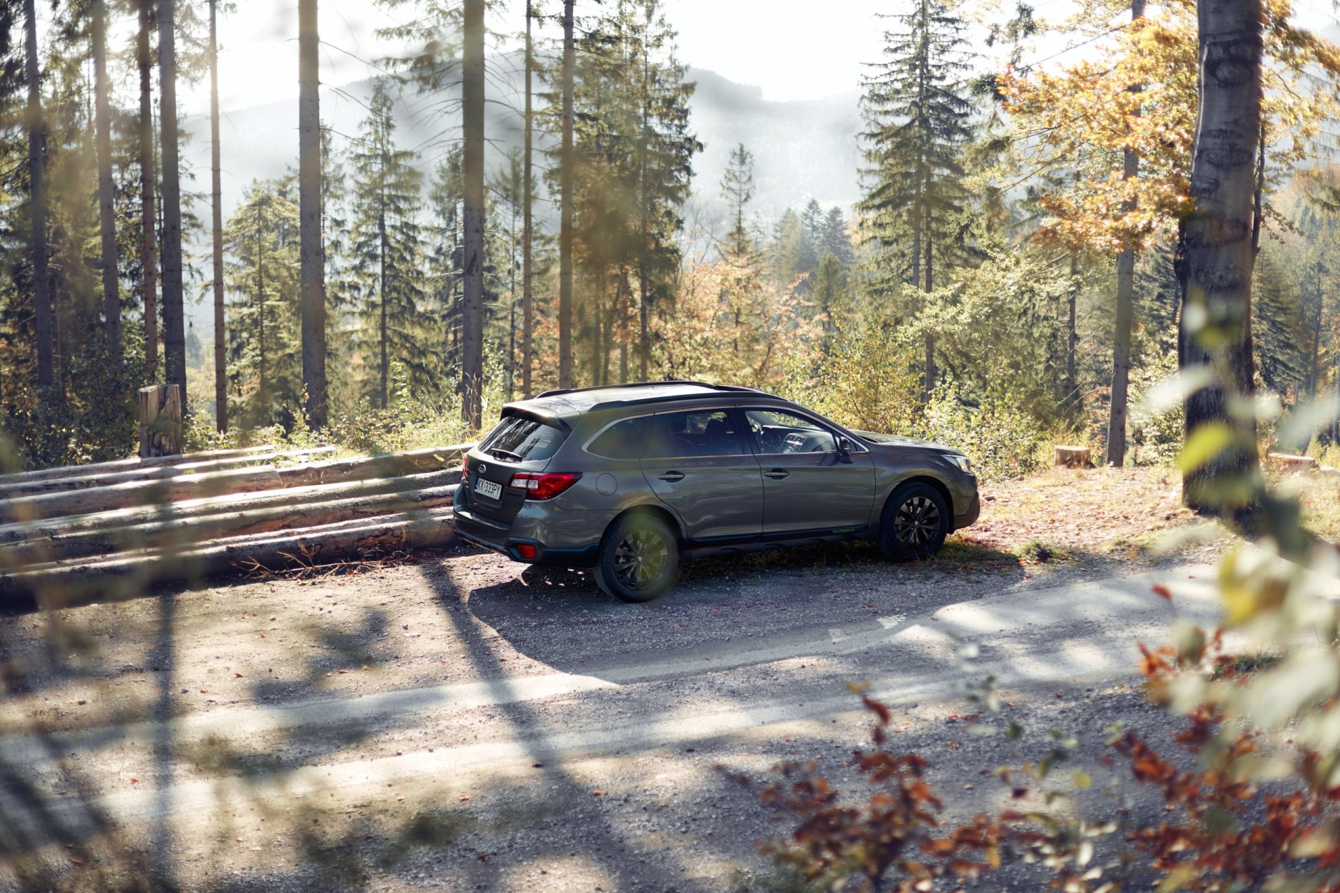 Subaru Outback all-wheel drive on the mountain roads.