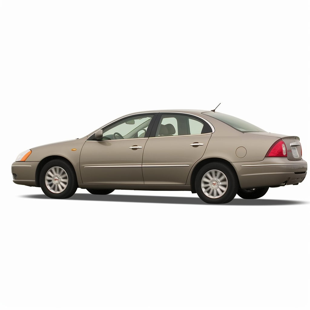 2009 Buick LaCrosse in a white background sideview angle