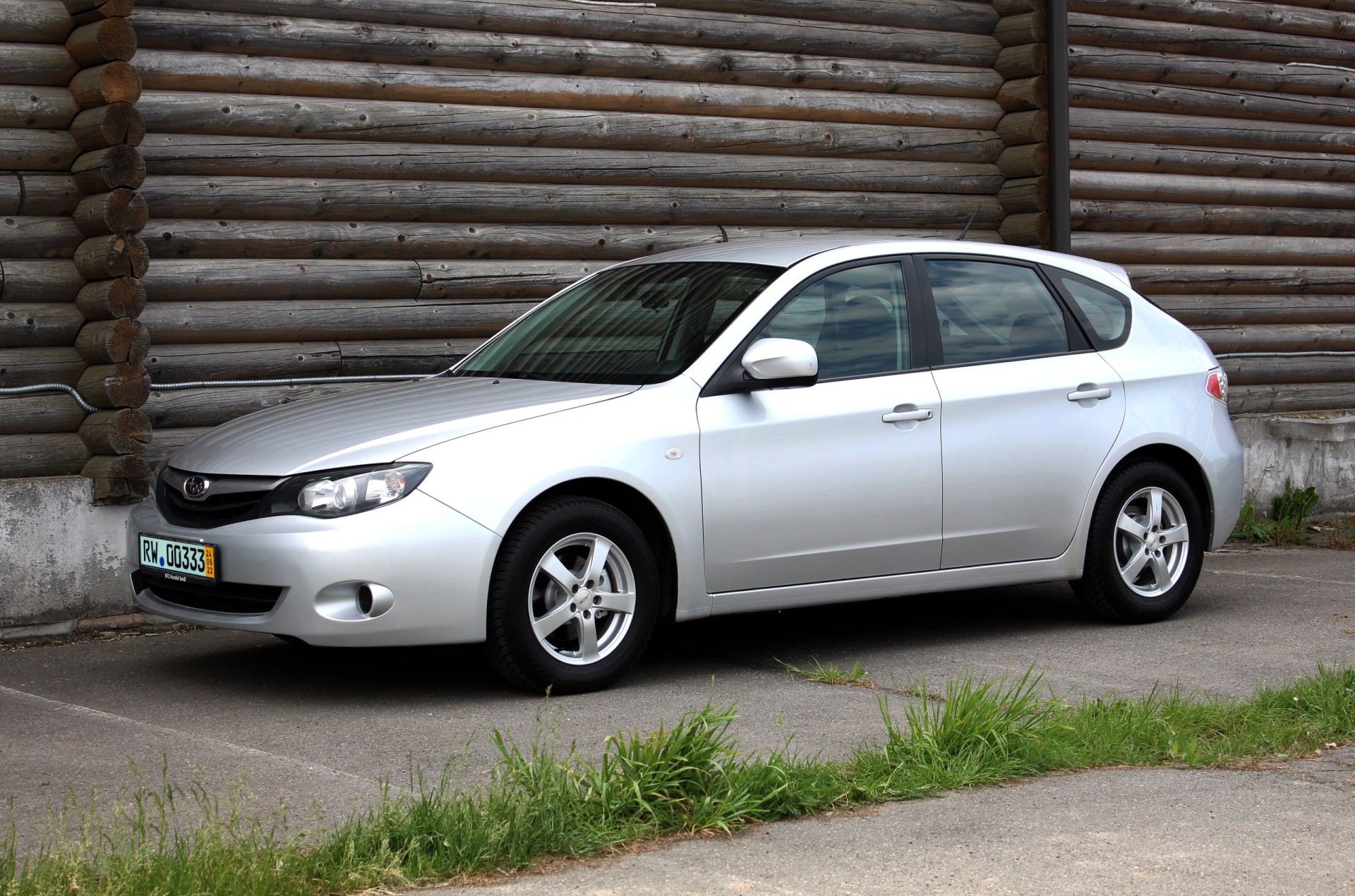 2010 Grey Subaru Impreza in the city street