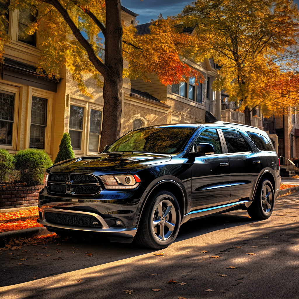 2011 Dodge Durango parked at a residential street