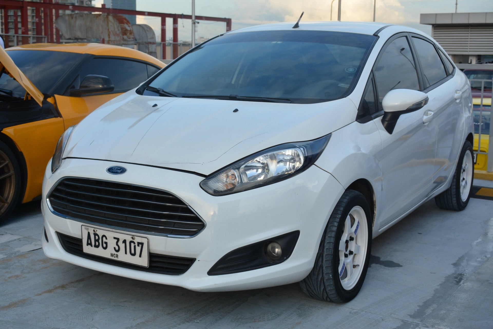 2013 Ford Fiesta on display at a car meet