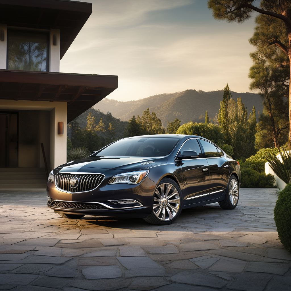 2014 Buick LaCrosse parked outside a residential area