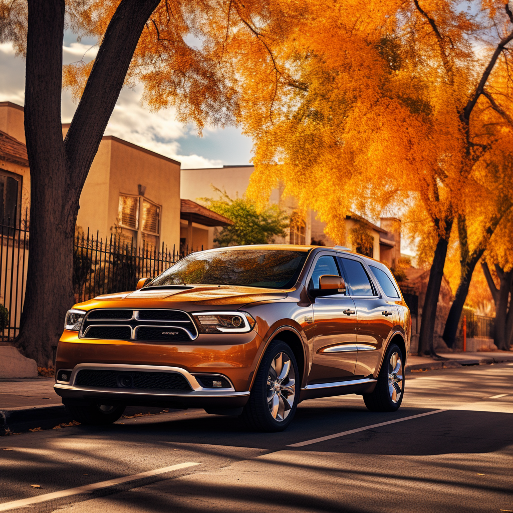 2016 Dodge Durango parked at a residential street