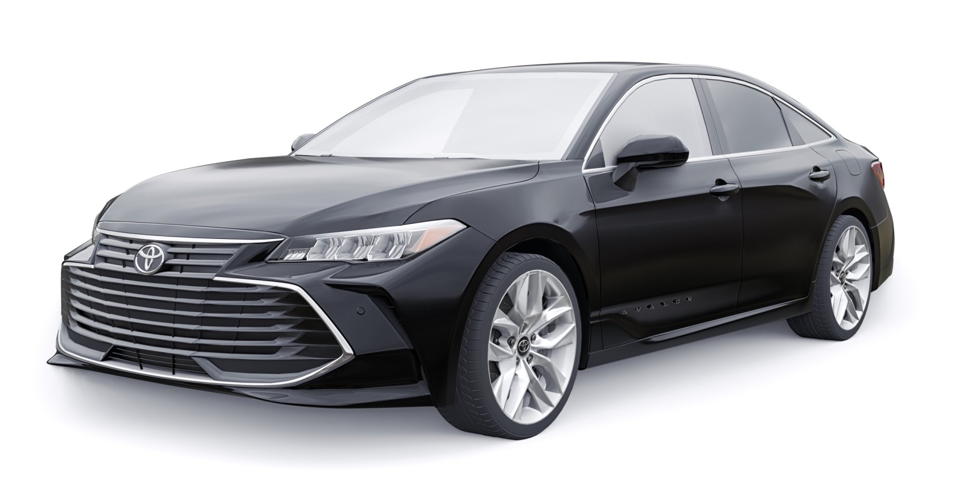 Toyota Avalon 2020. Black large business sedan
