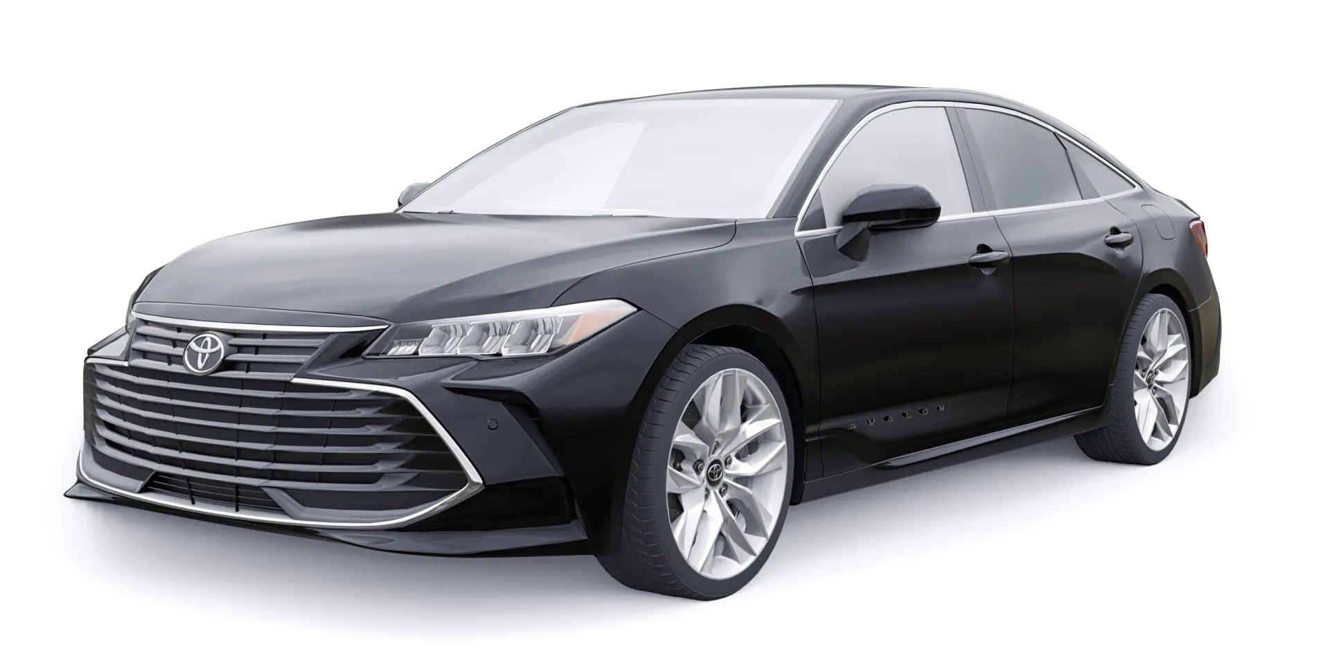 Toyota Avalon 2020. Black large business sedan