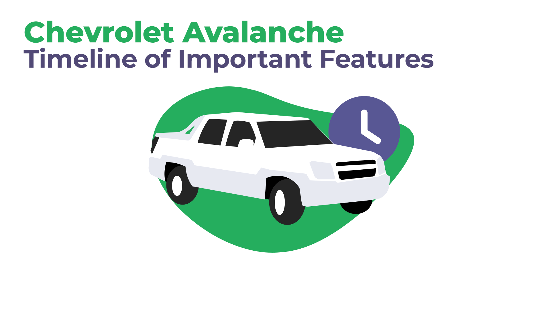 Chevrolet Avalanche Timeline of Important Features