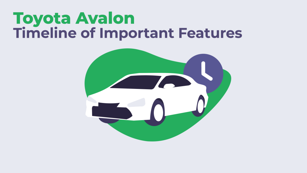 Toyota Avalon Timeline of Important Features