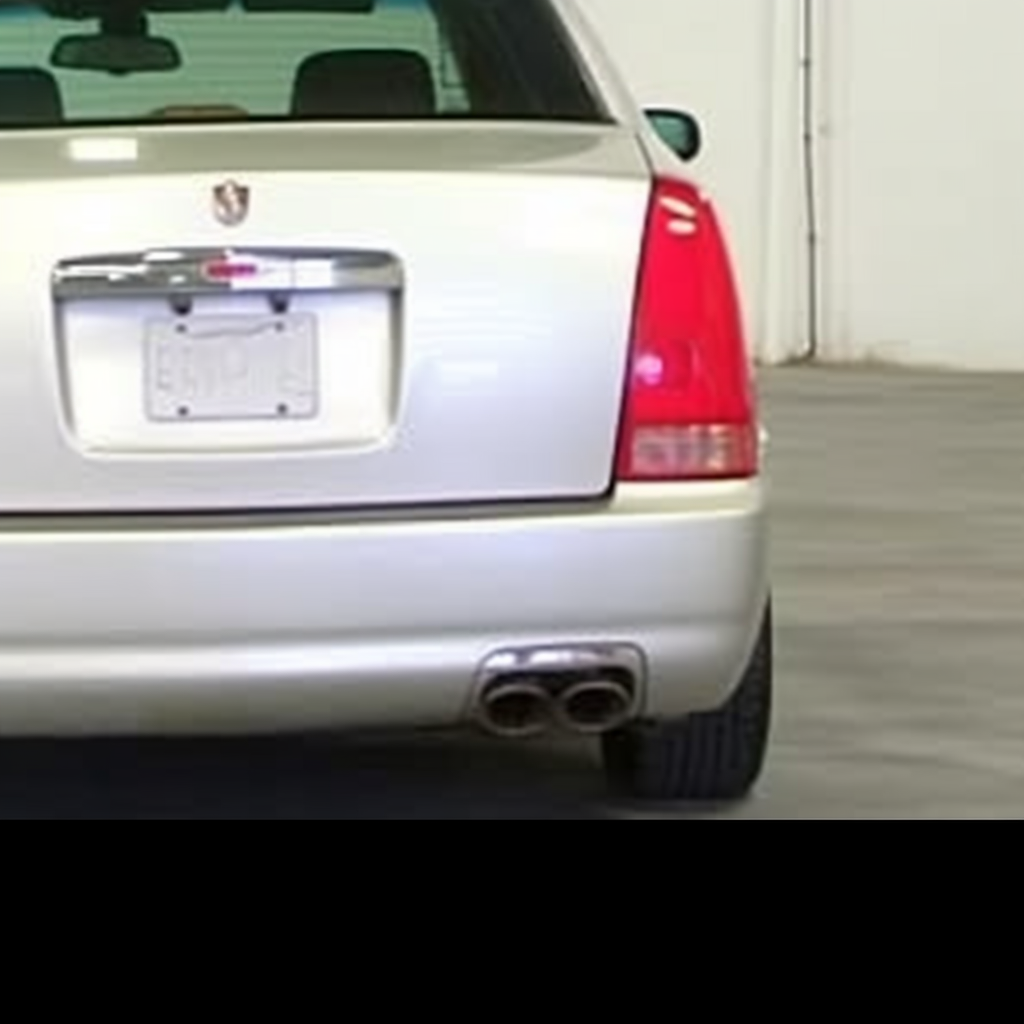 Rear view of a 2003 Cadillac DeVille