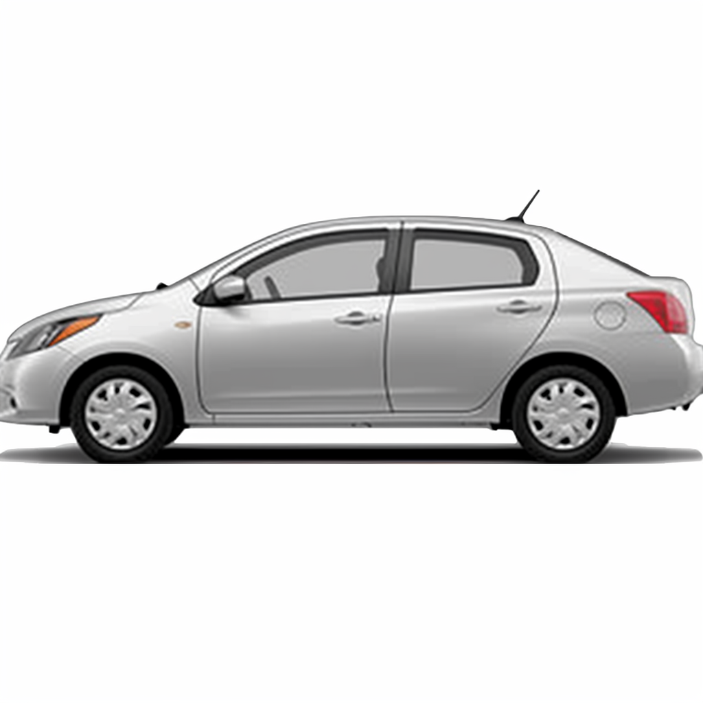 2017 Nissan Versa against a white background