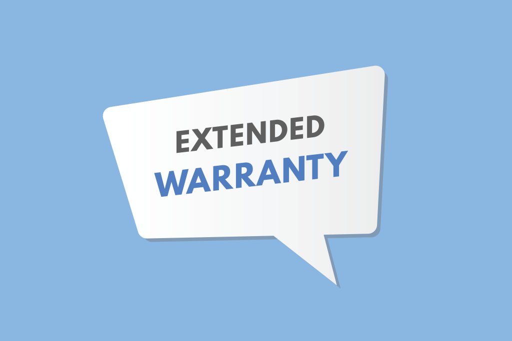 Extended warranty text Button. Extended warranty Sign Icon Label Sticker Web Buttons
