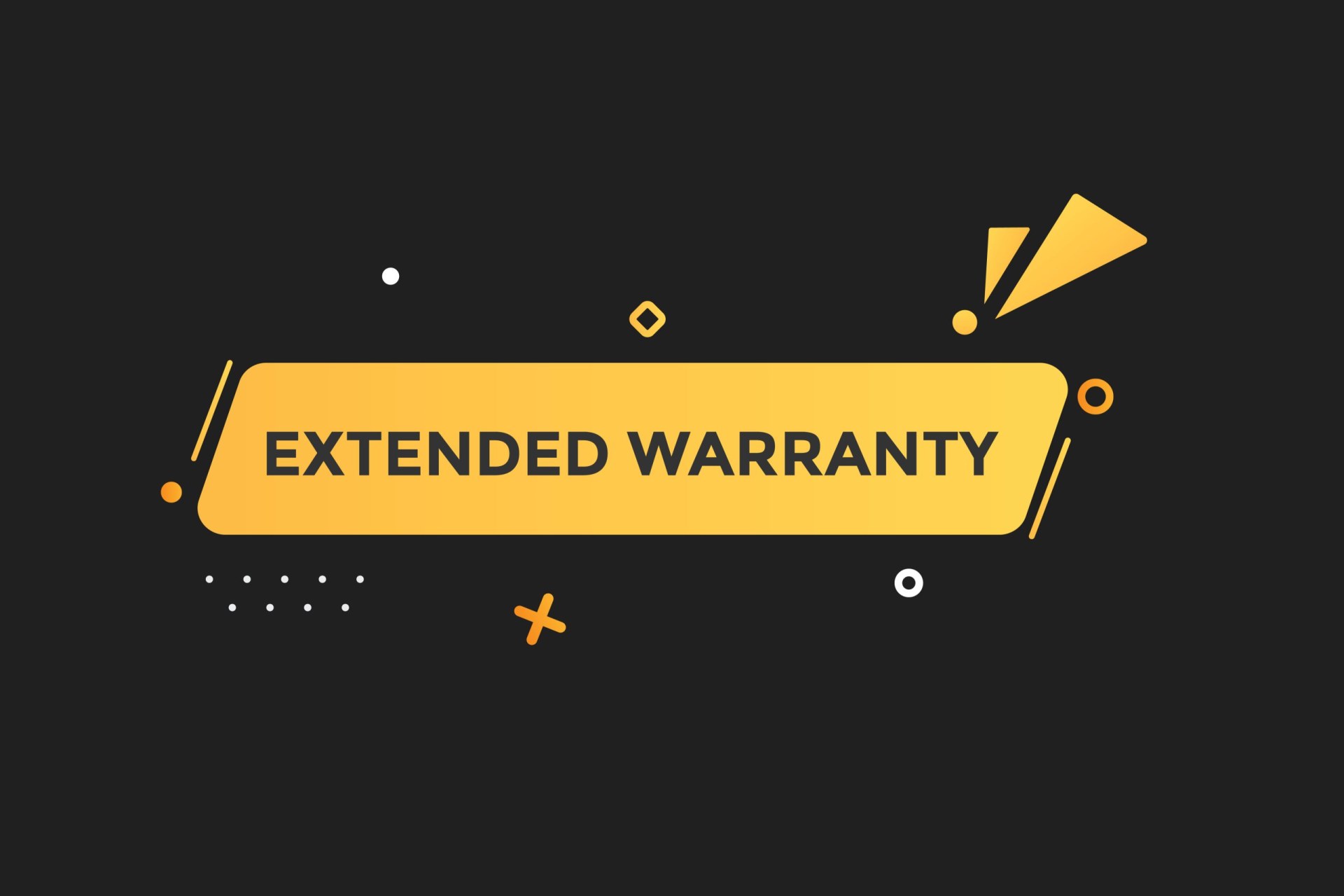 Extended Warranty Sign level, sign, speech, bubble banner,
