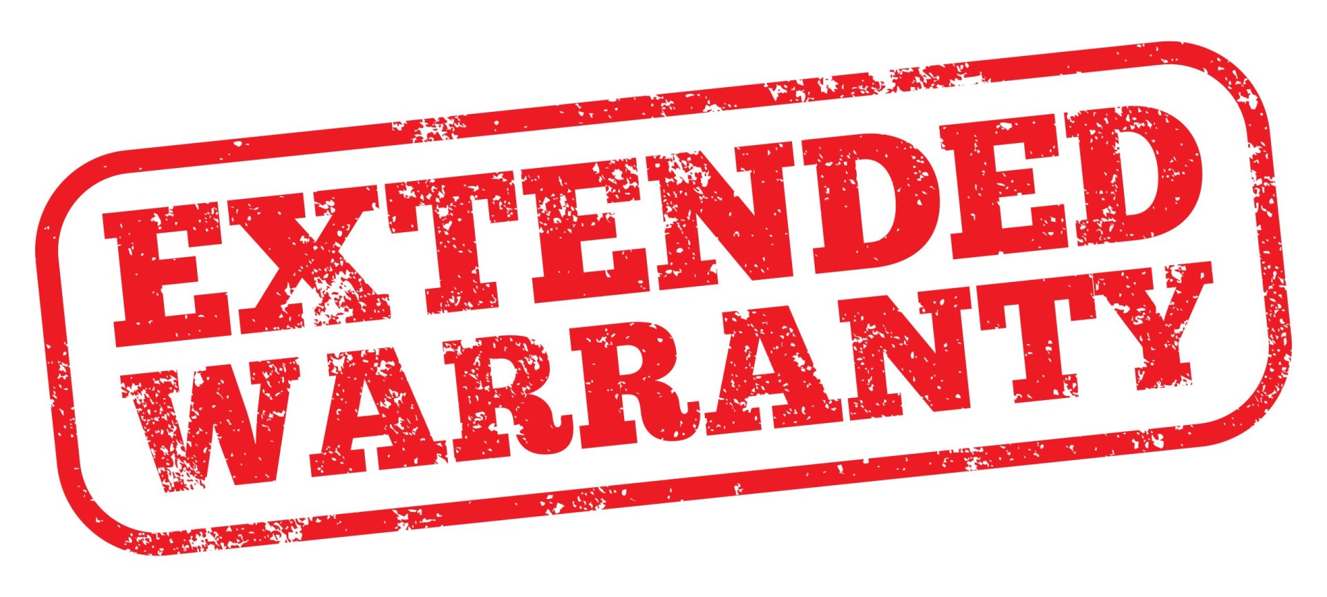 Extended Warranty Stamp in red