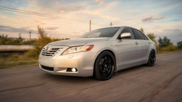 2010 Toyota Camry on the highway