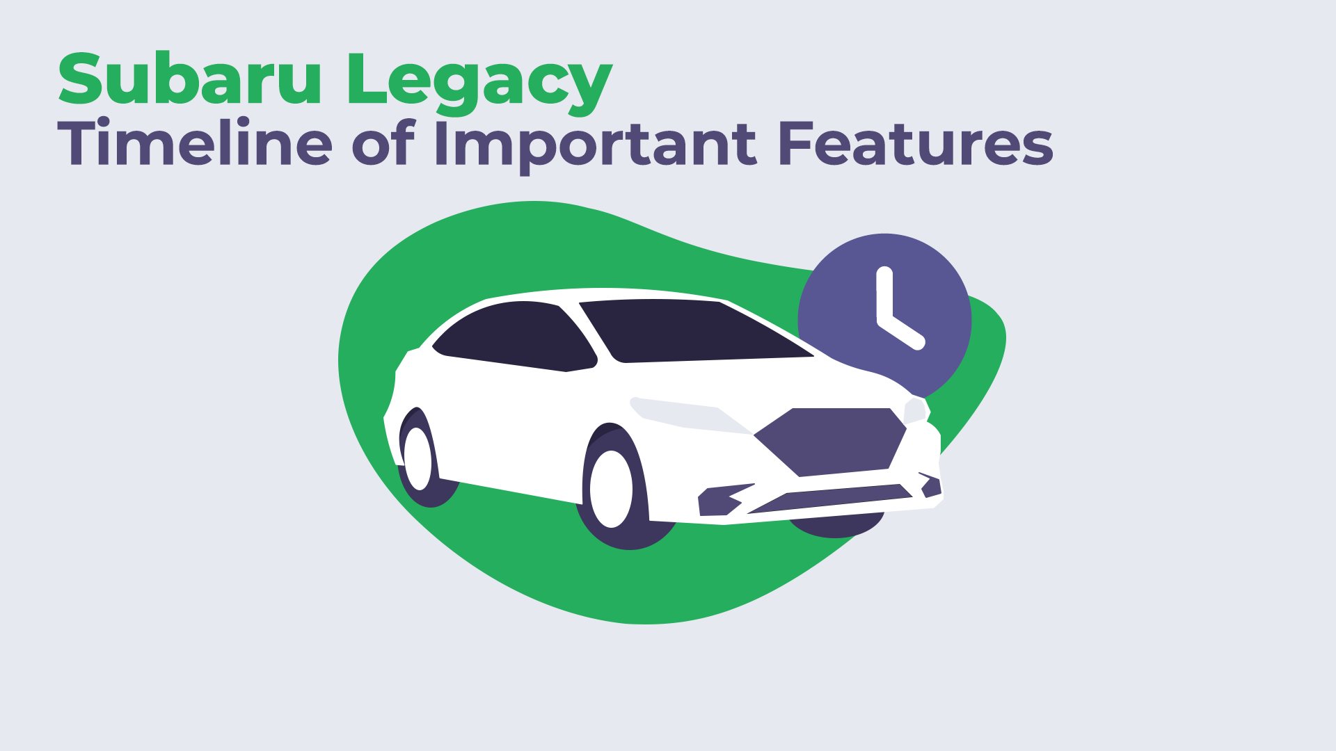 Subaru Legacy's Timeline of Important Features